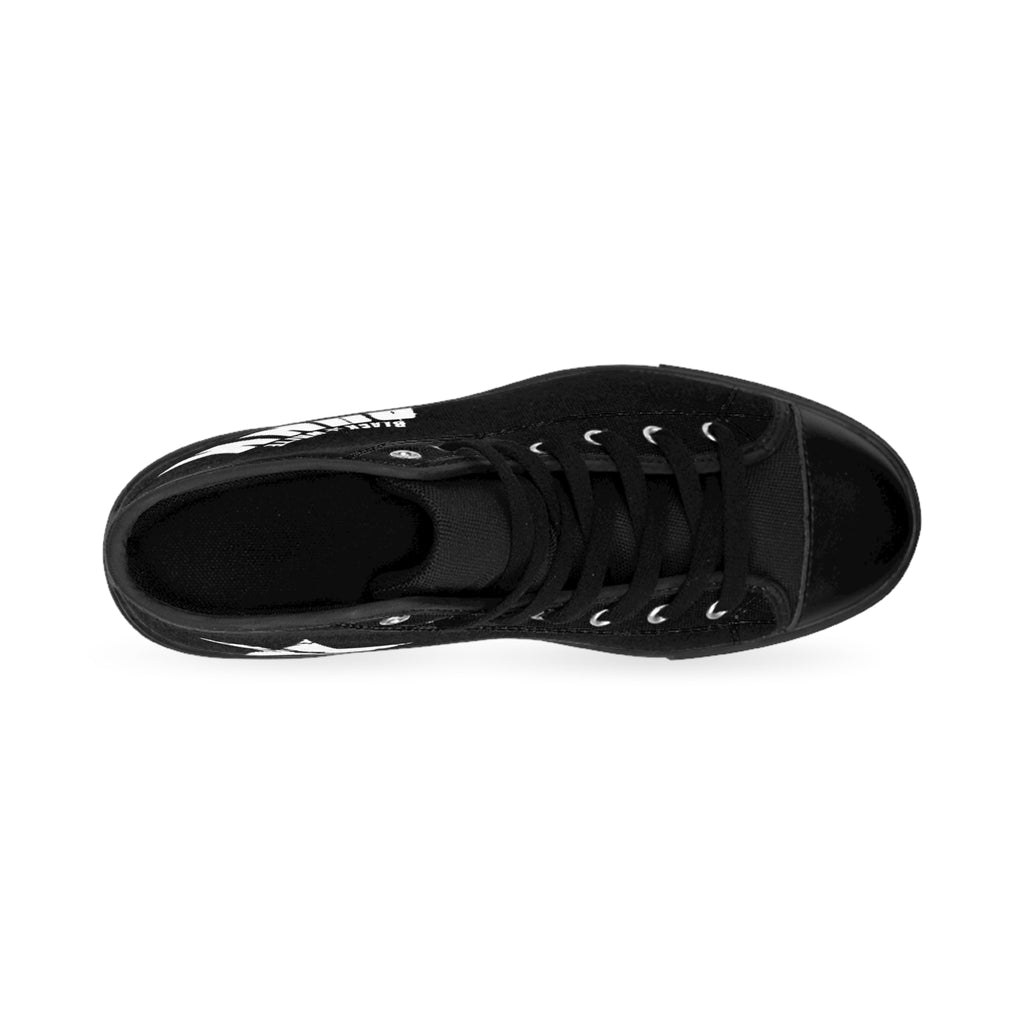 Black & White Punk, Star High-Top Sneakers