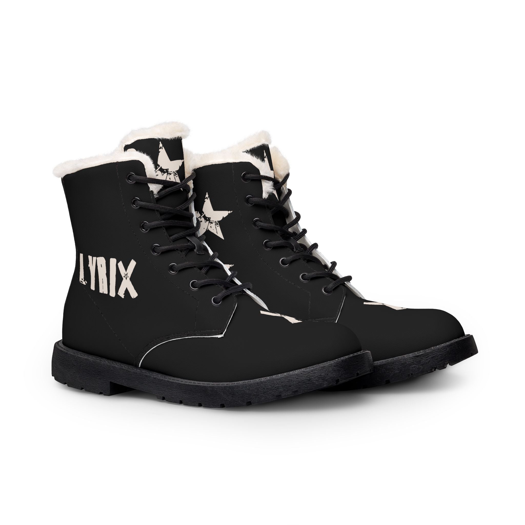Unisex Fur and Leather Boots