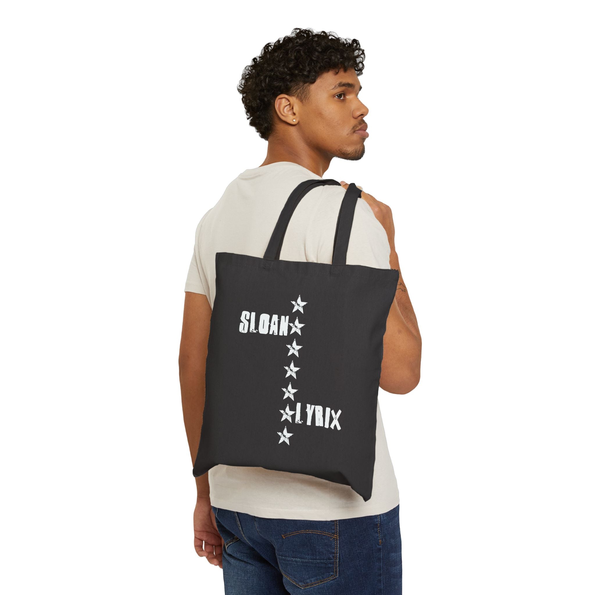 SLOAN LYRIX | BLACK & WHITE PUNK Tote Bag