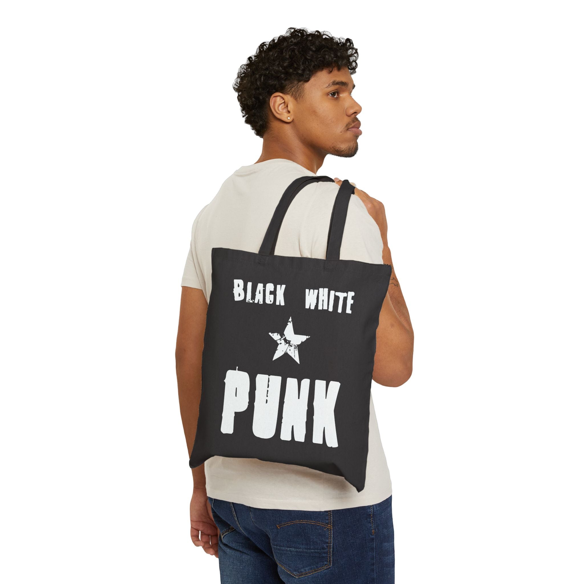 SLOAN LYRIX | BLACK & WHITE PUNK Tote Bag